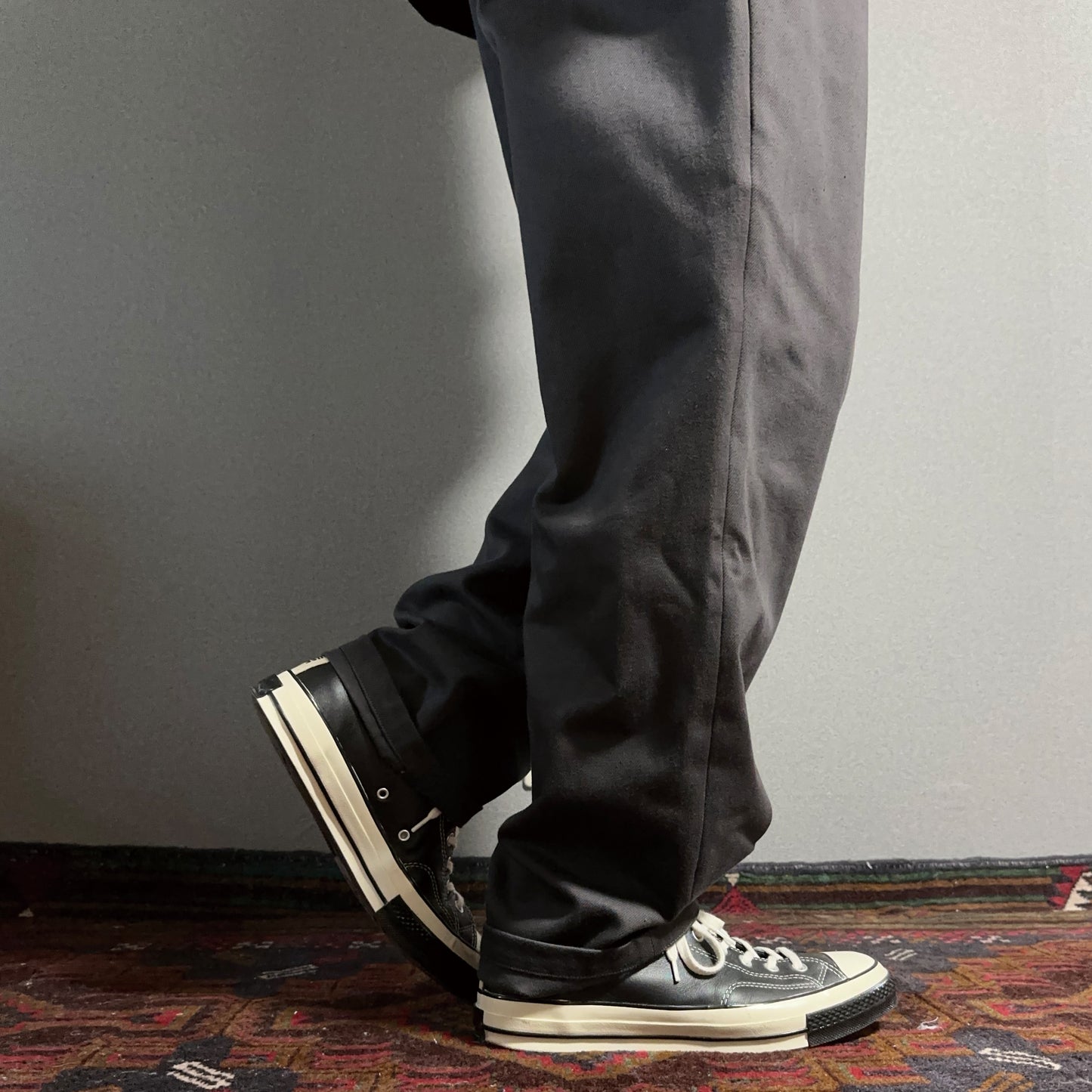 HEAVY COTTON TROUSERS【CHARCOAL】