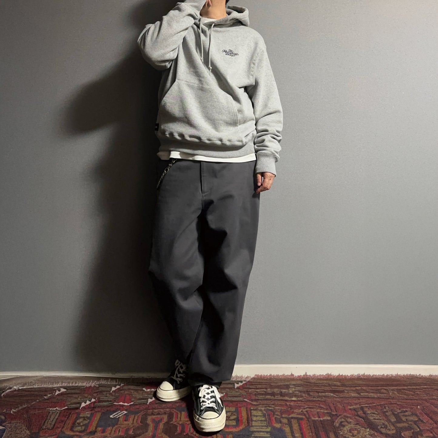 HEAVY COTTON TROUSERS【CHARCOAL】