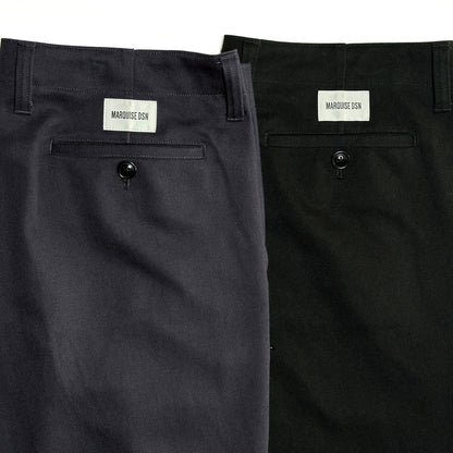 HEAVY COTTON TROUSERS【BLACK】