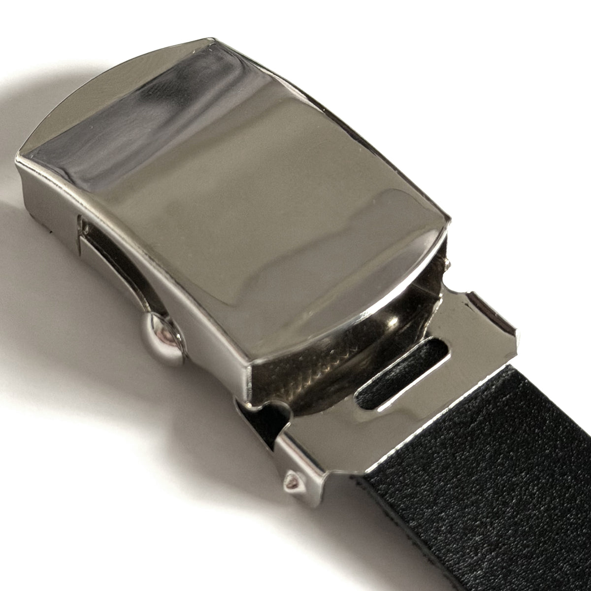 NARROW LEATHER GI BELT【MQS LOGO AND LIGHTNING】