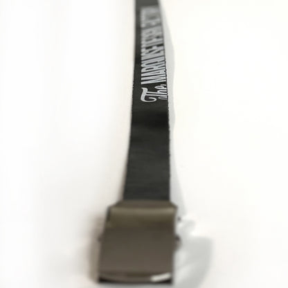 NARROW LEATHER GI BELT【MQS LOGO AND LIGHTNING】