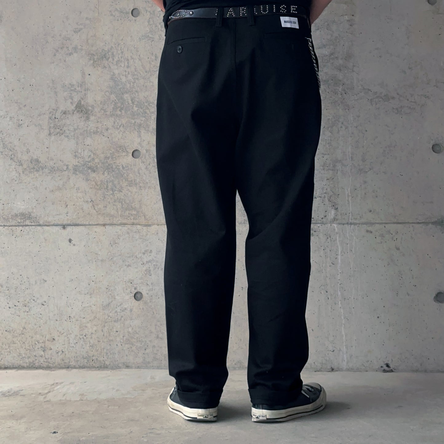 HEAVY COTTON TROUSERS【BLACK】