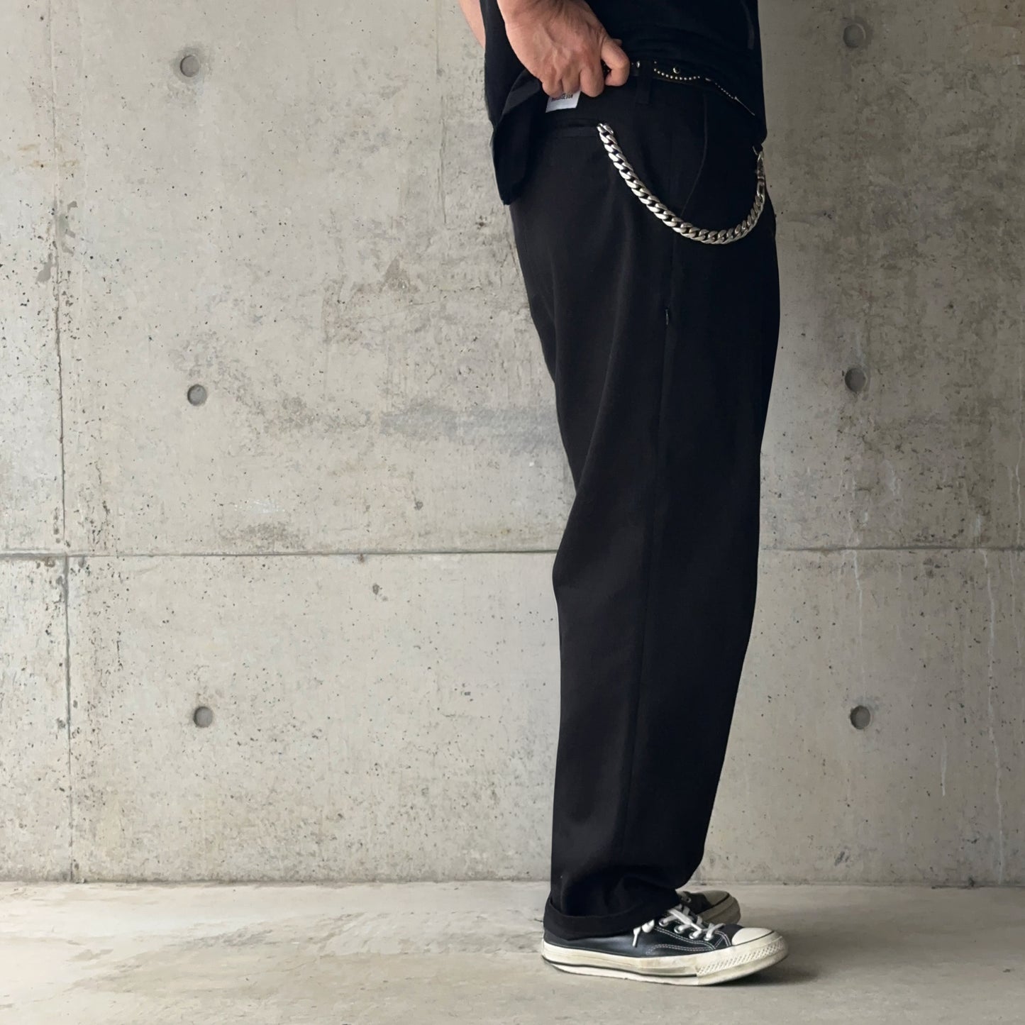 HEAVY COTTON TROUSERS【BLACK】