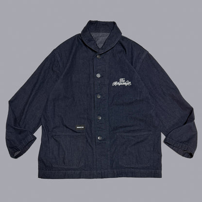 SHAWL COLLAR COVERALL【INDIGO】