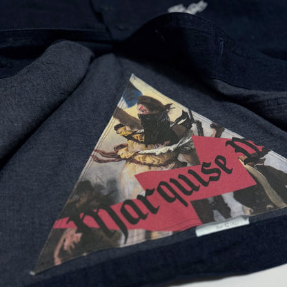 SHAWL COLLAR COVERALL【INDIGO】