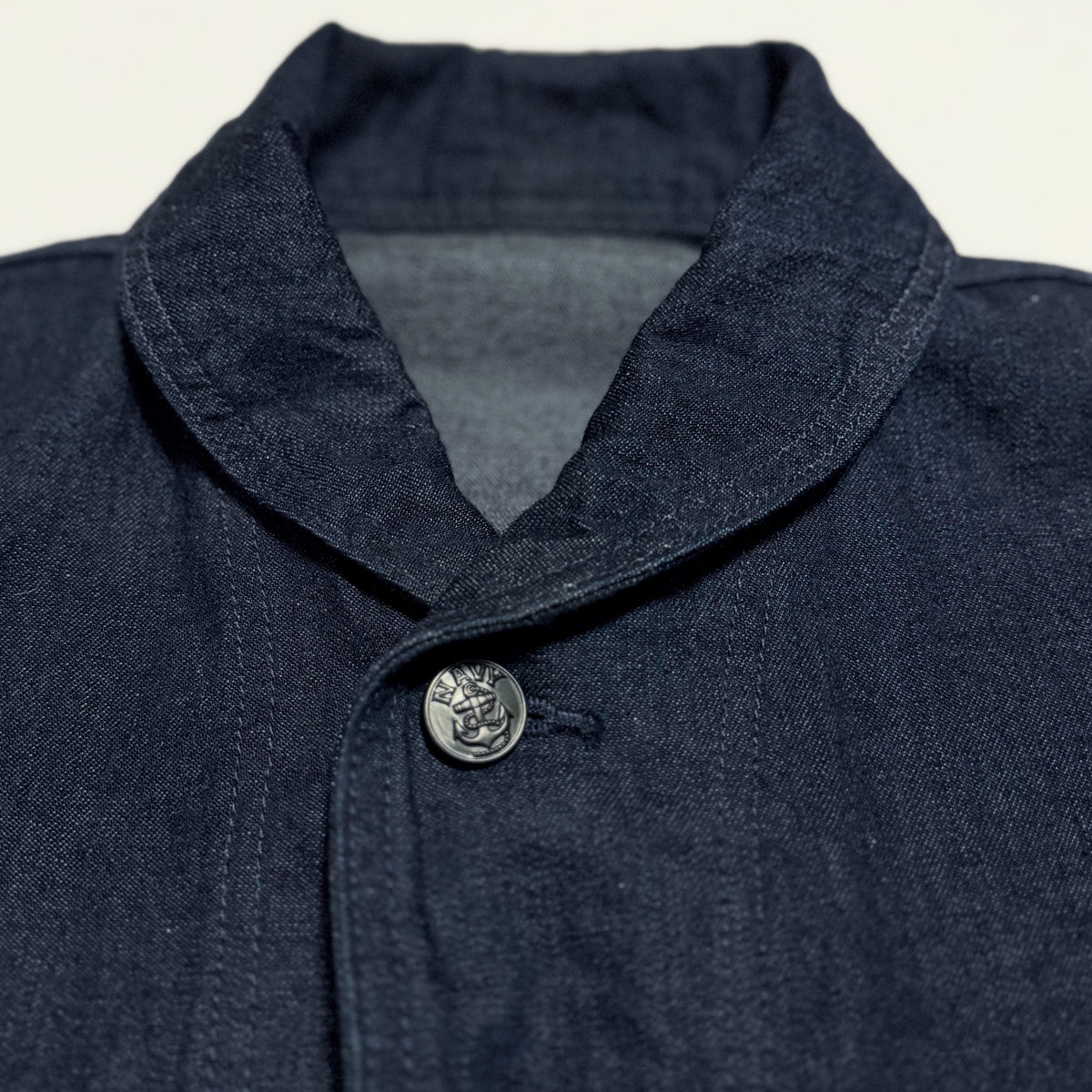 SHAWL COLLAR COVERALL【INDIGO】