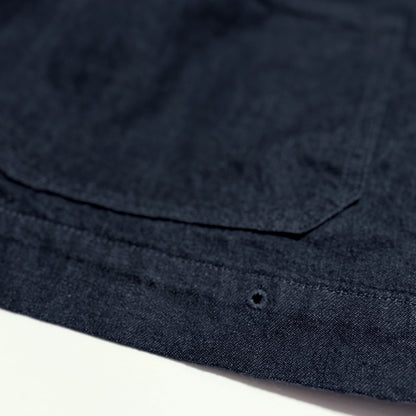 SHAWL COLLAR COVERALL【INDIGO】