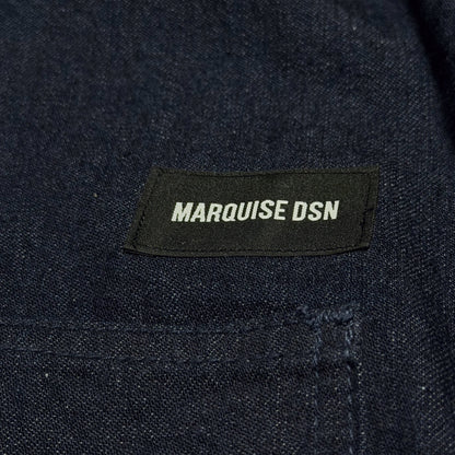 SHAWL COLLAR COVERALL【INDIGO】
