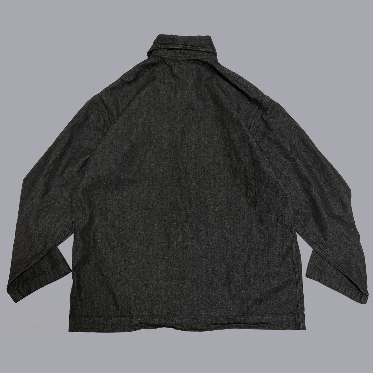 SHAWL COLLAR COVERALL【BLACK】