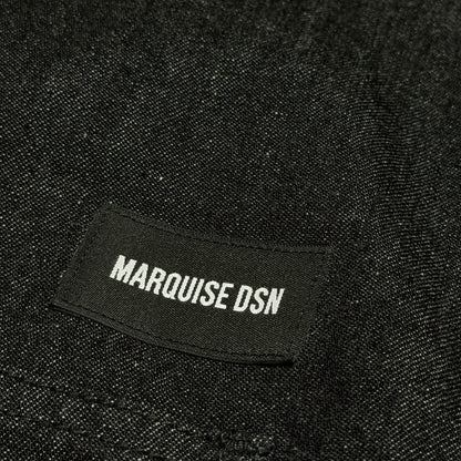 SHAWL COLLAR COVERALL【BLACK】