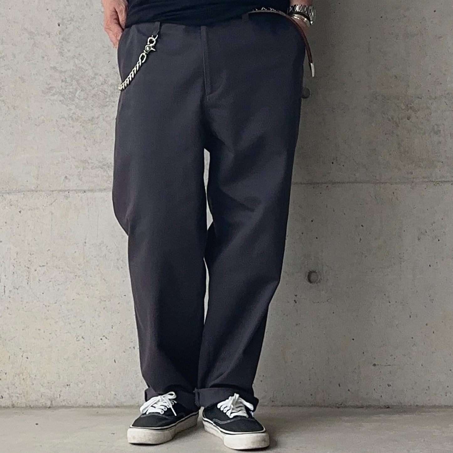 HEAVY COTTON TROUSERS【CHARCOAL】