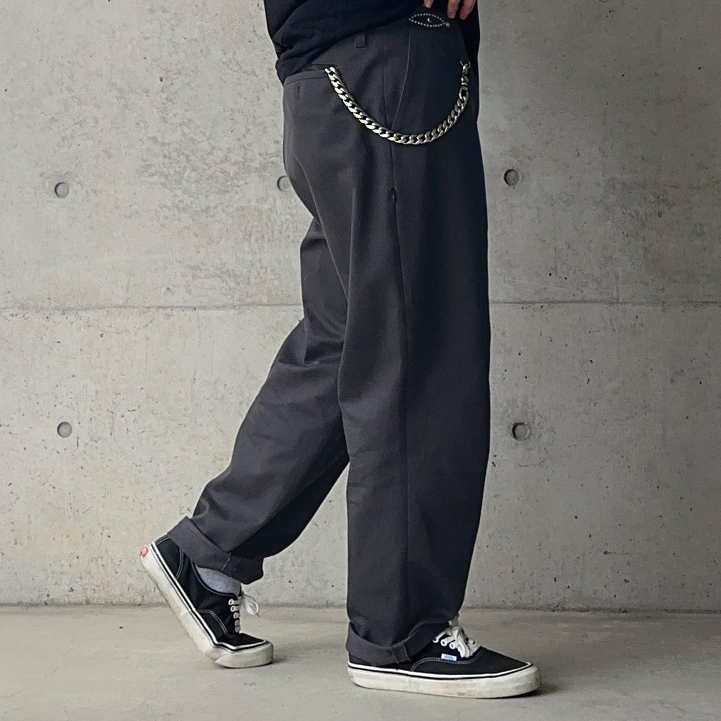 HEAVY COTTON TROUSERS【CHARCOAL】