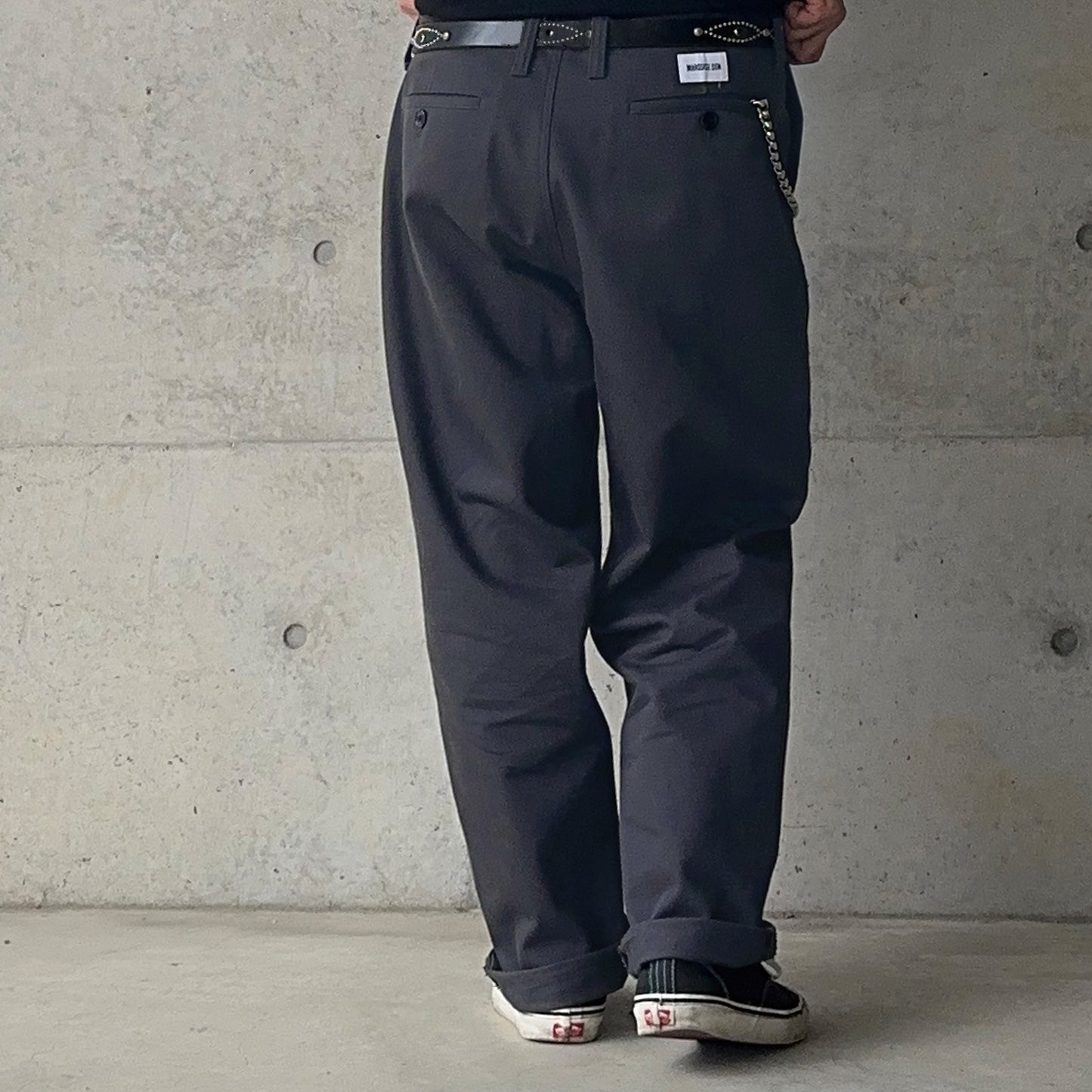 HEAVY COTTON TROUSERS【CHARCOAL】