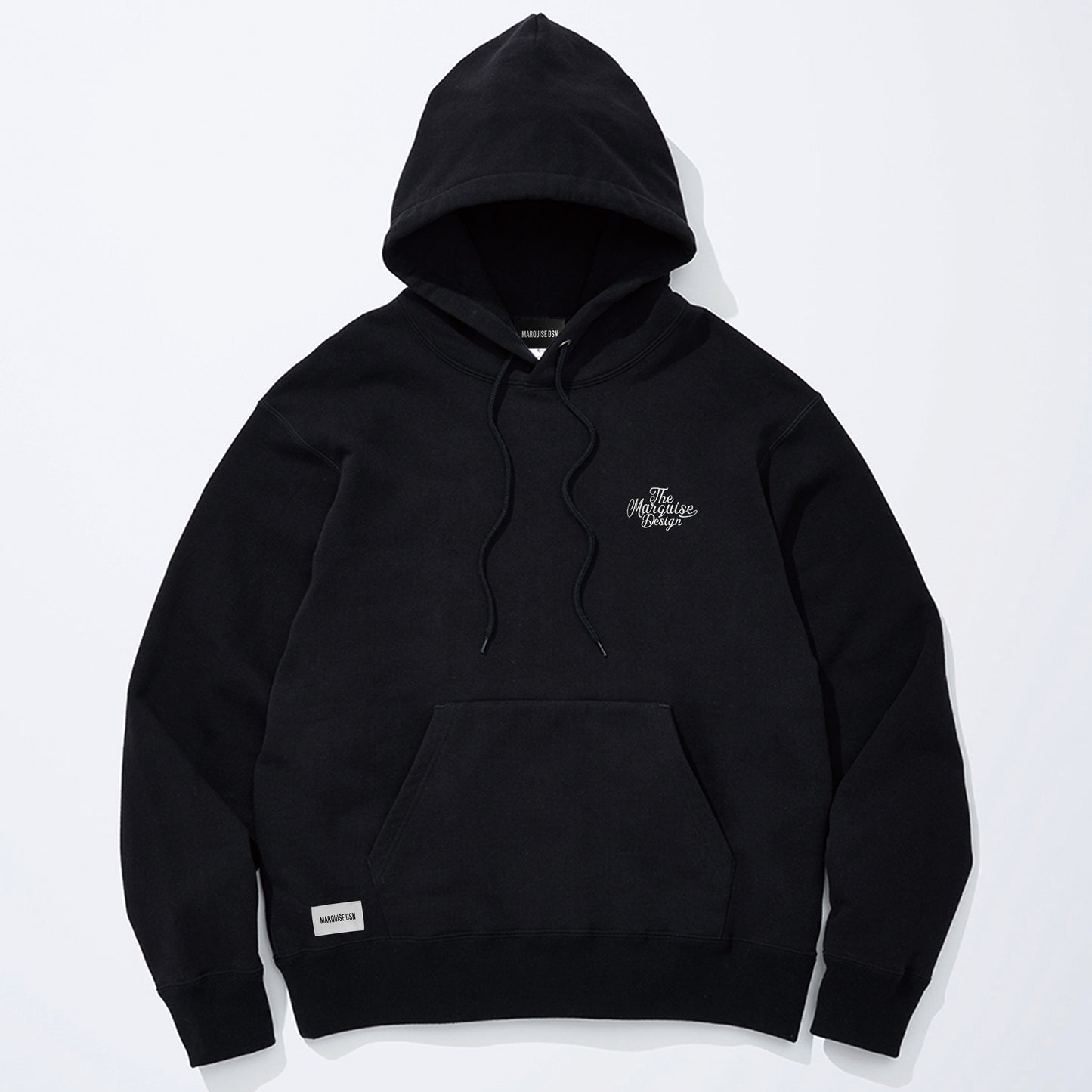 LOOPWHEEL TERRY HOODIE【BLACK】COTTON RESERCH CLUB x MARQUISE DSN