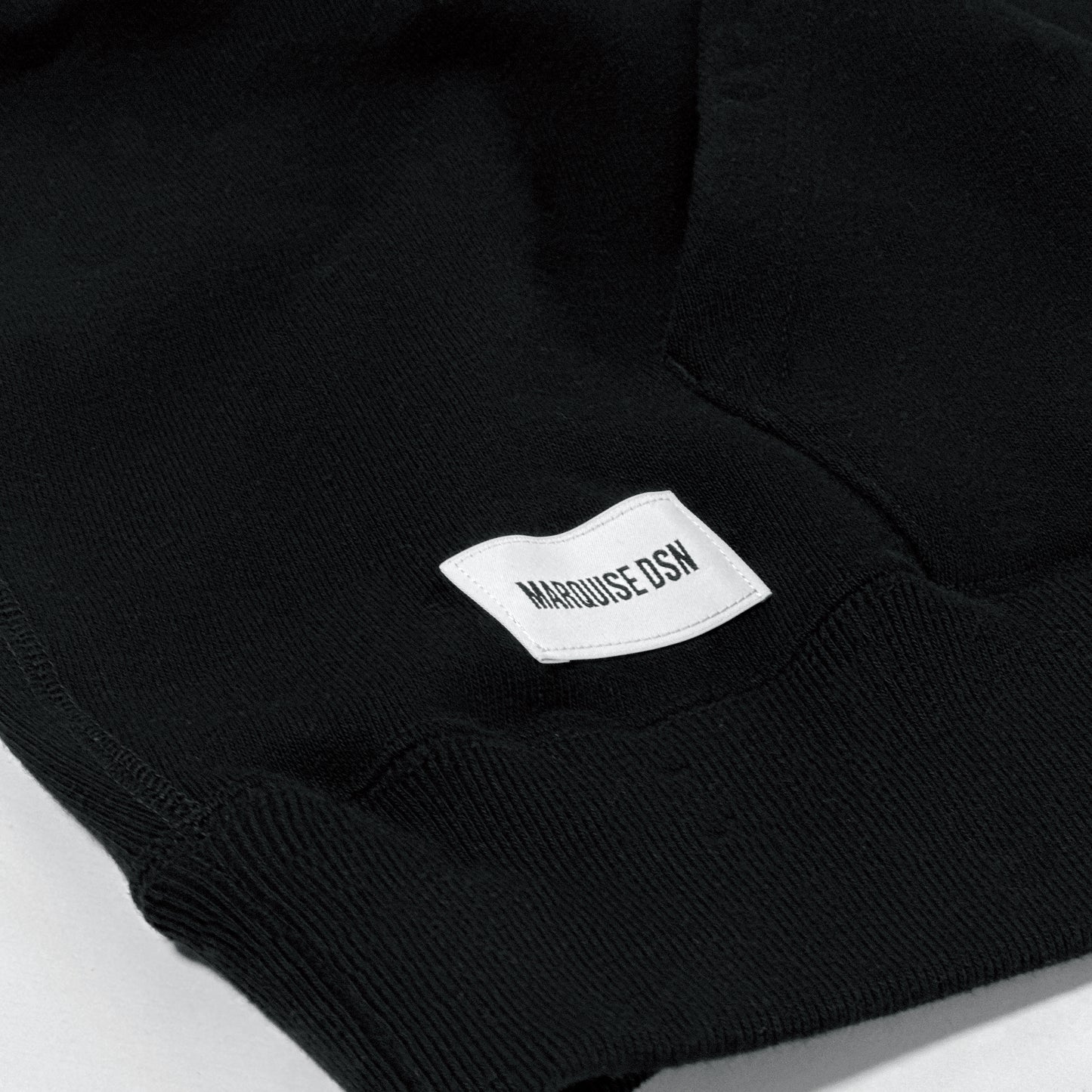 LOOPWHEEL TERRY HOODIE【BLACK】COTTON RESERCH CLUB x MARQUISE DSN