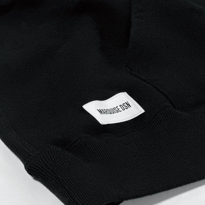 LOOPWHEEL TERRY HOODIE【BLACK】COTTON RESERCH CLUB x MARQUISE DSN