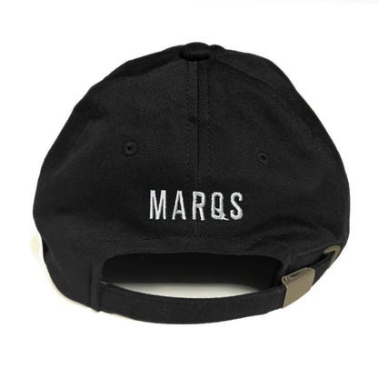 SQUARE PATCH 6-PANEL CAP【BLACK】