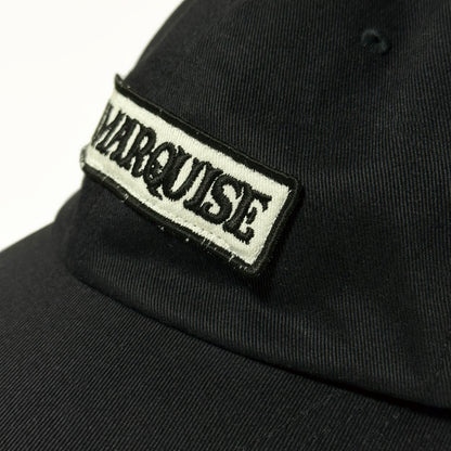SQUARE PATCH 6-PANEL CAP【BLACK】