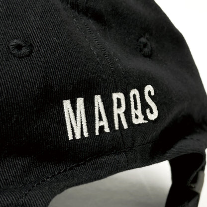 SQUARE PATCH 6-PANEL CAP【BLACK】