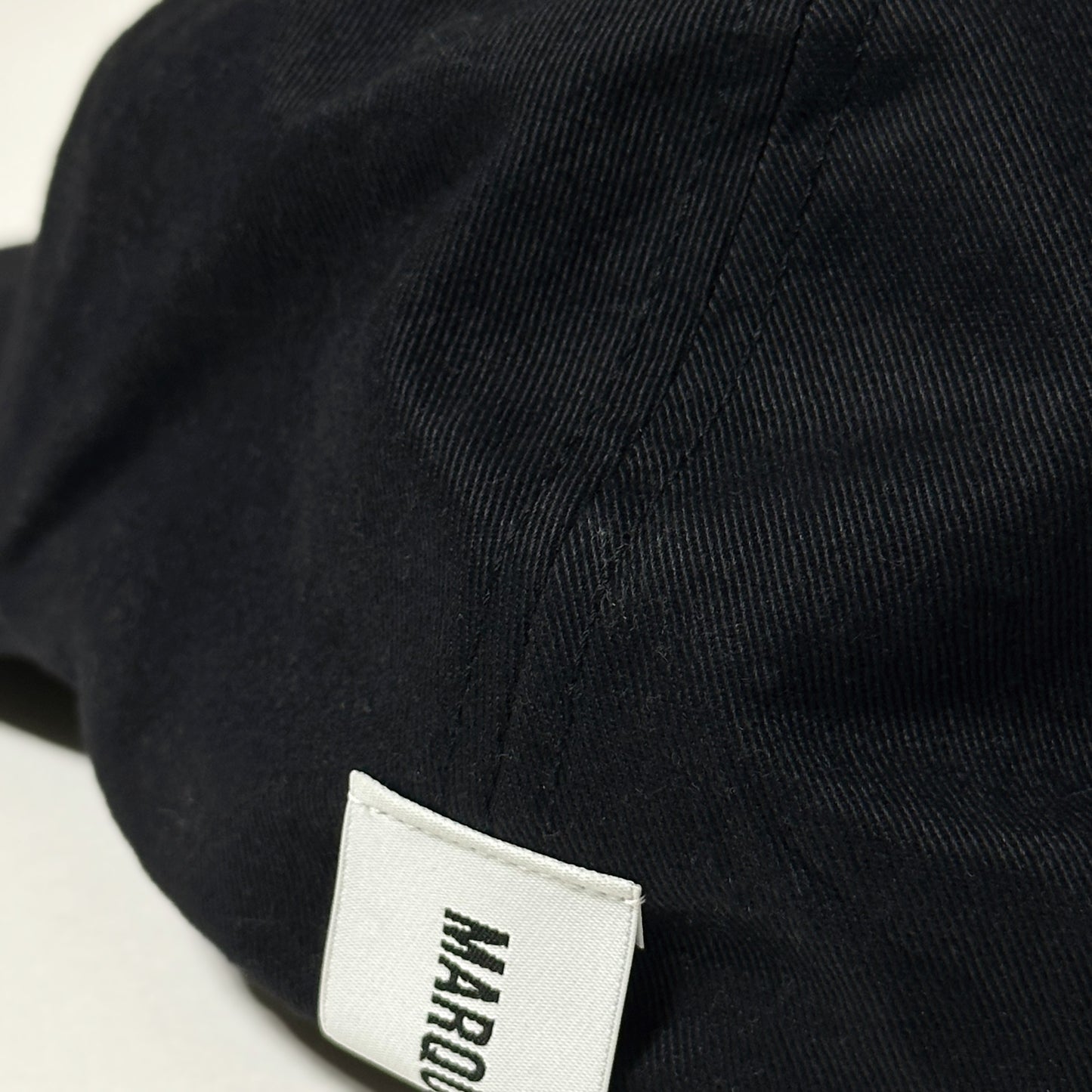 SQUARE PATCH 6-PANEL CAP【BLACK】