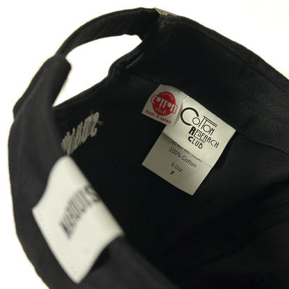 SQUARE PATCH 6-PANEL CAP【BLACK】