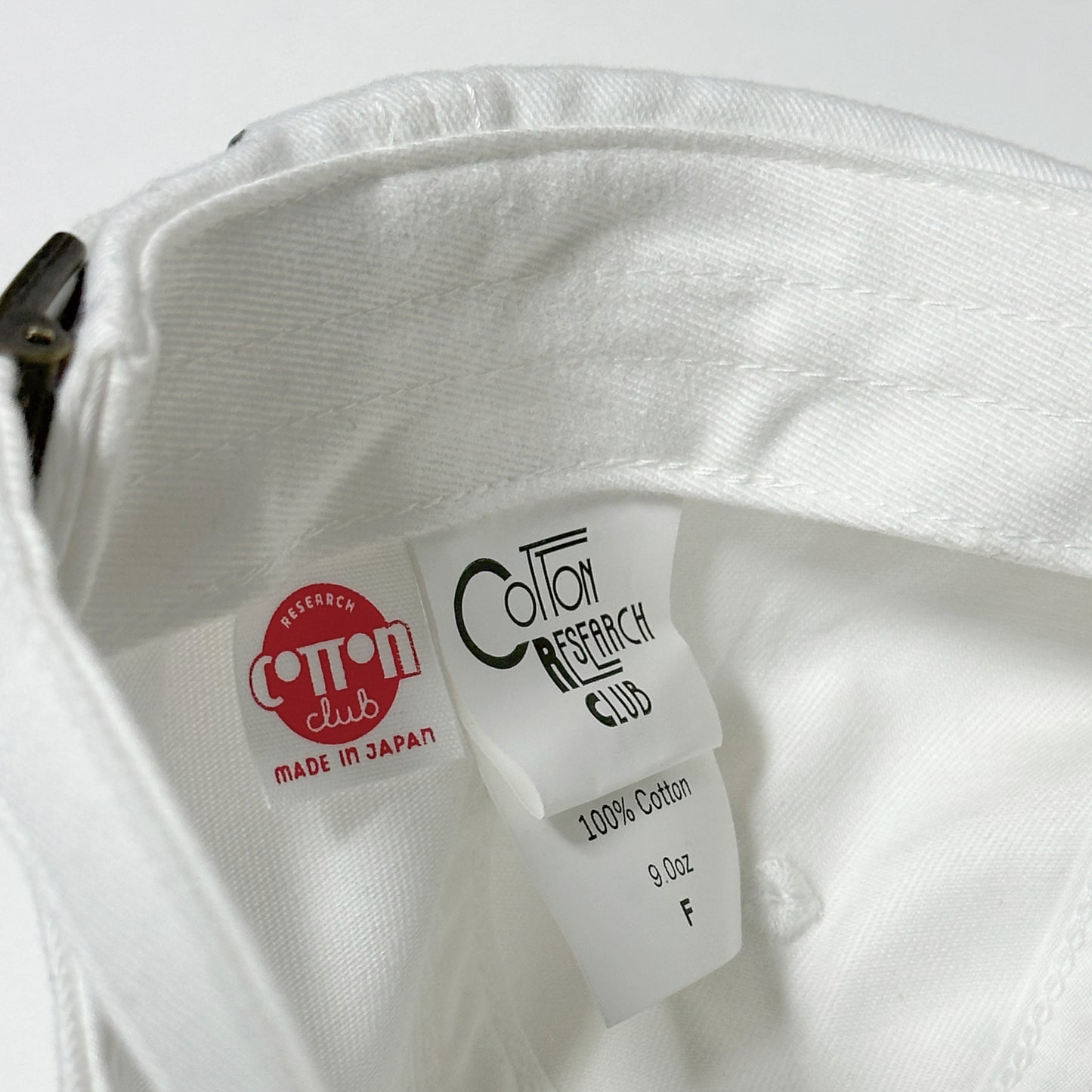 SQUARE PATCH 6-PANEL CAP【WHITE】