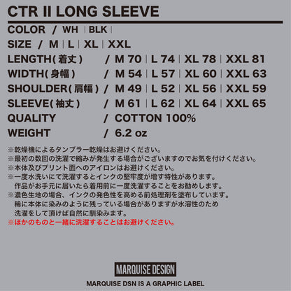 CTR II LONG SLEEVE【BLACK】