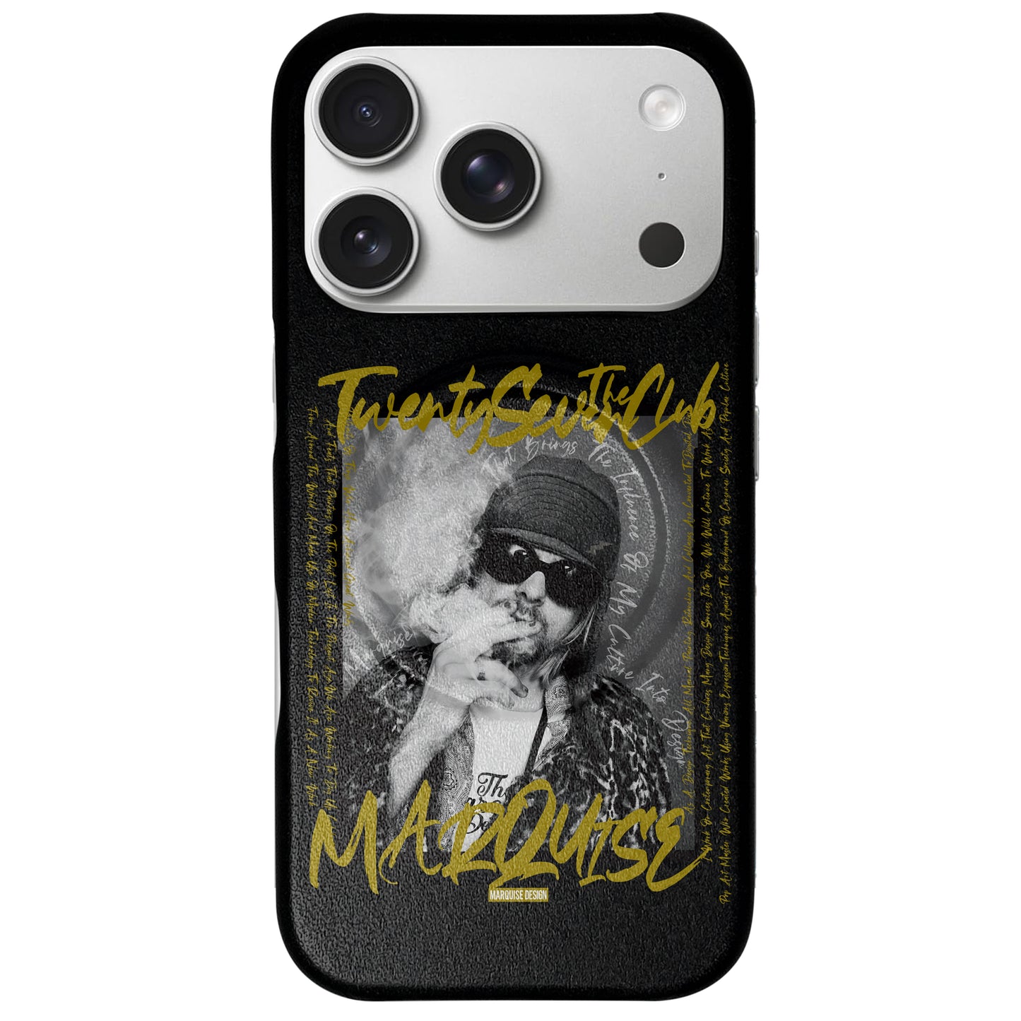 iPhone CASE - 27CLUB SMOKE COBAIN GOLD LOGO -