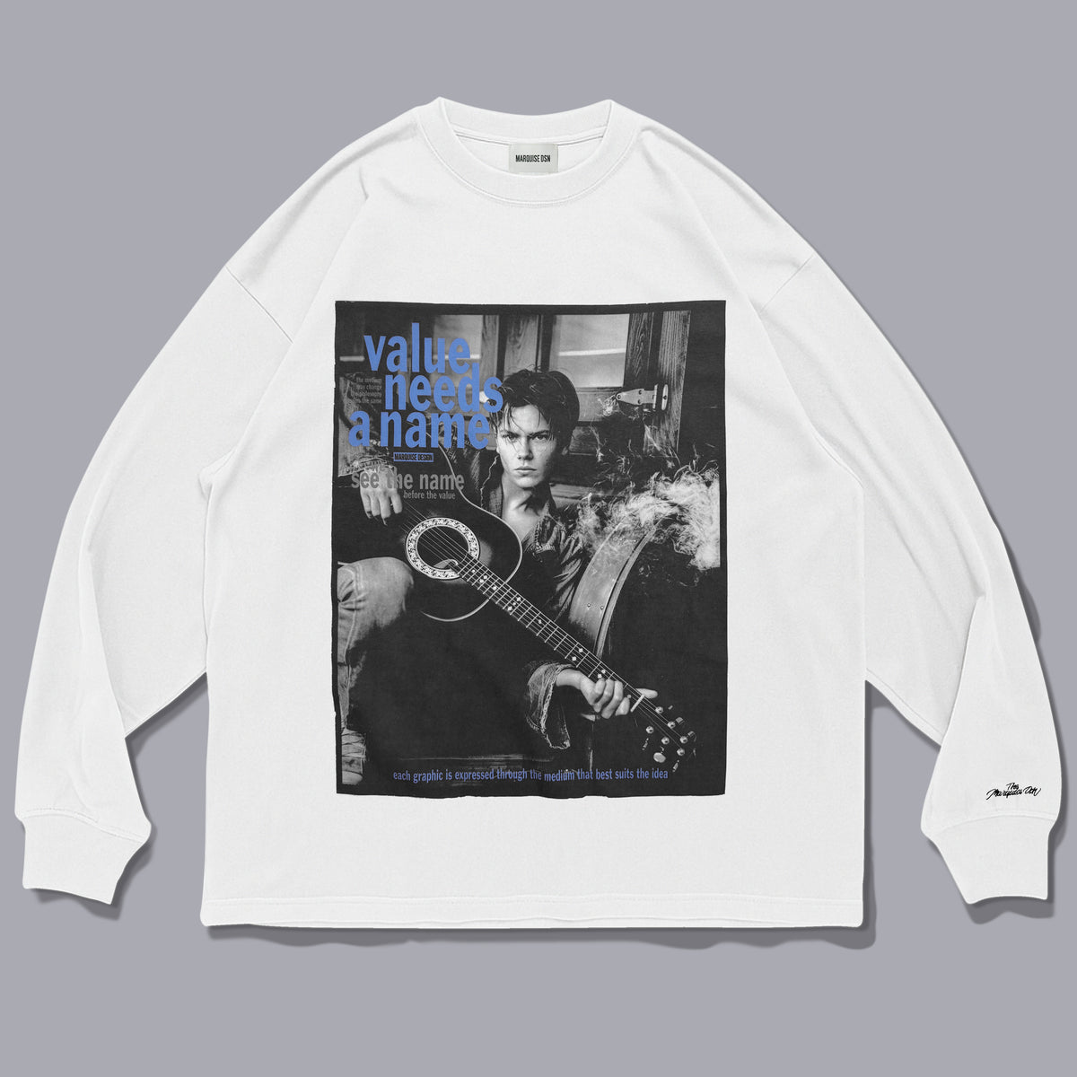 PHOENIX  LONG SLEEVE【WHITE x BLUE】