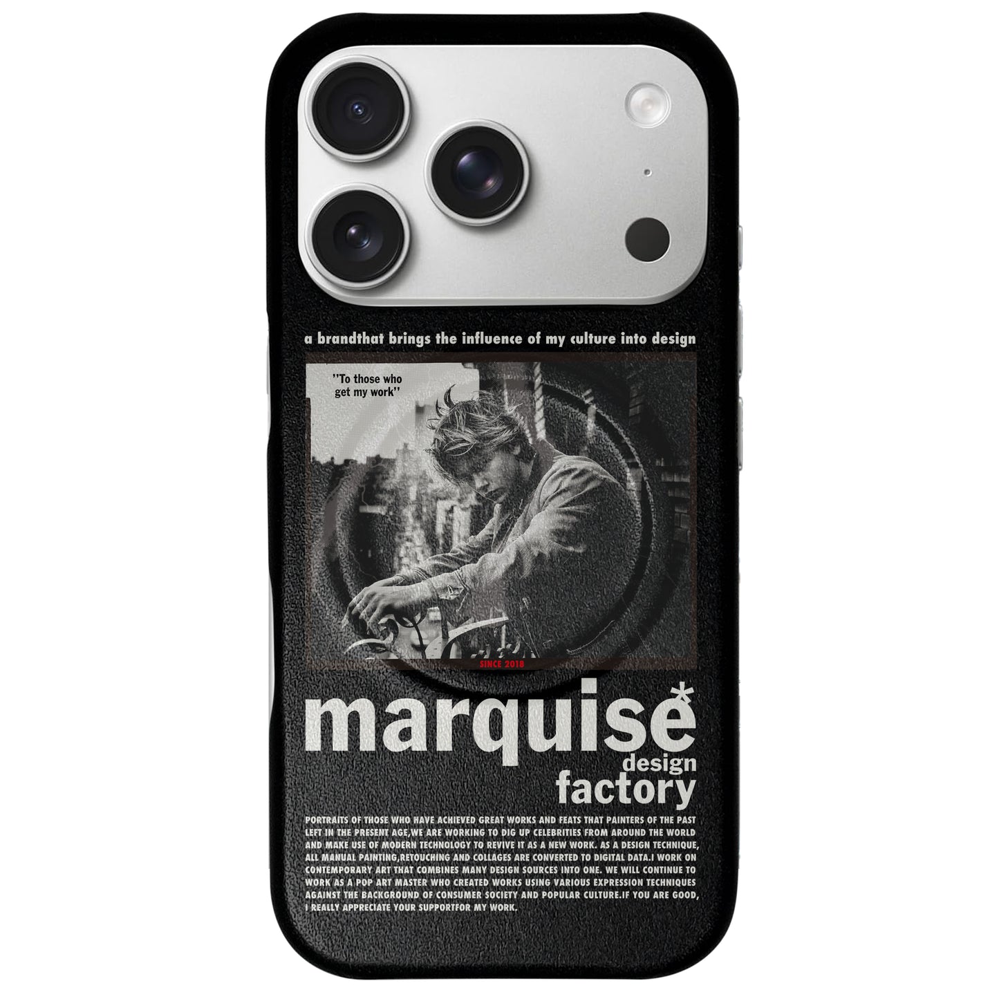 iPhone CASE - WHITE LOGO R-PHOENIX  -