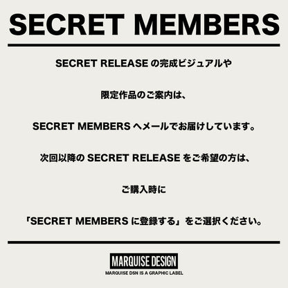 SECRET J S/S Tee【BLACK】