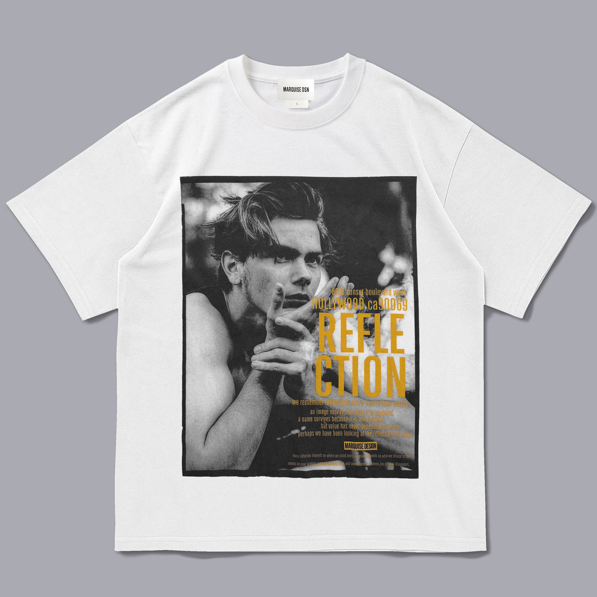 PHOENIX  S/S Tee【WHITE x YELLOW】