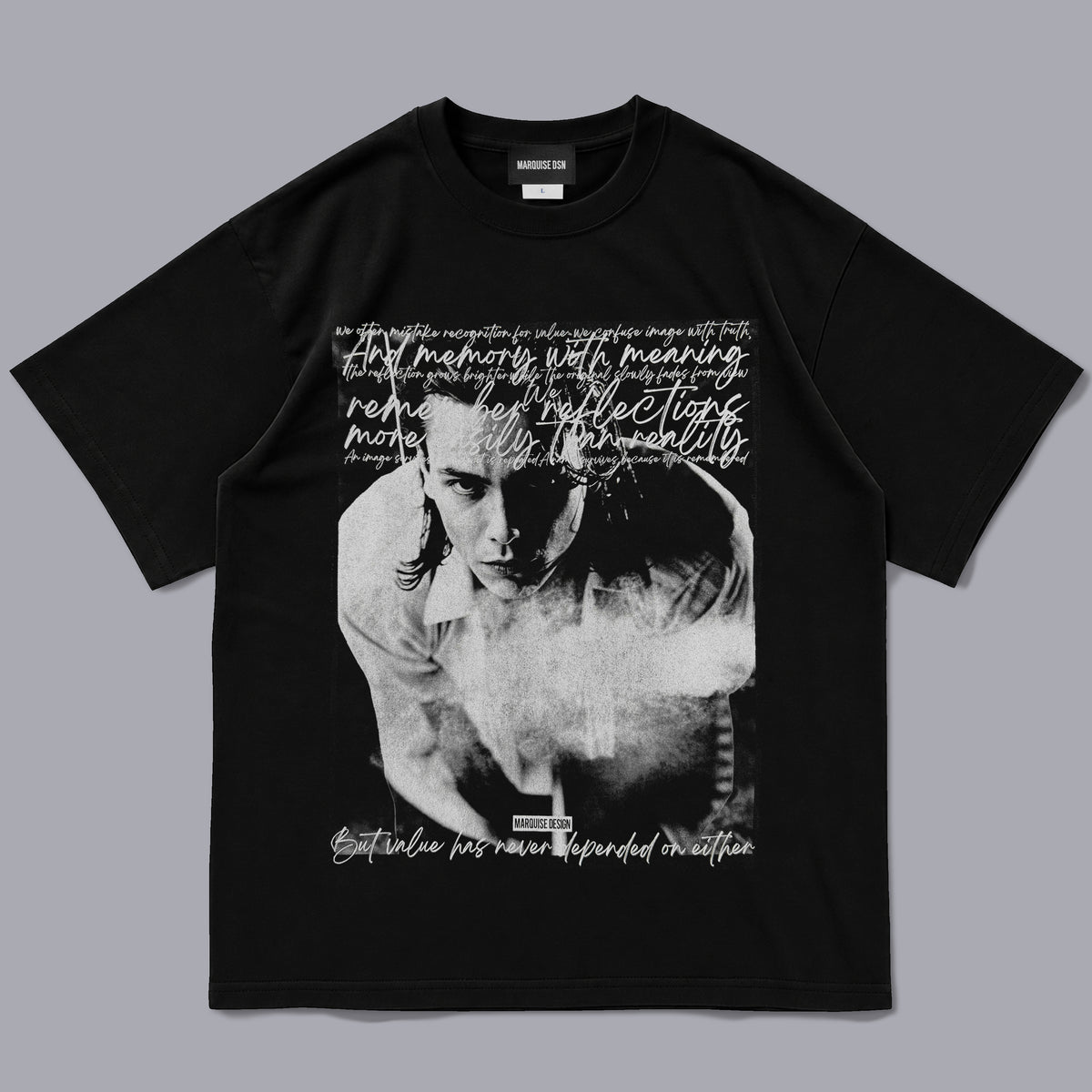 PHOENIX S/S Tee【BLACK x WHITE】