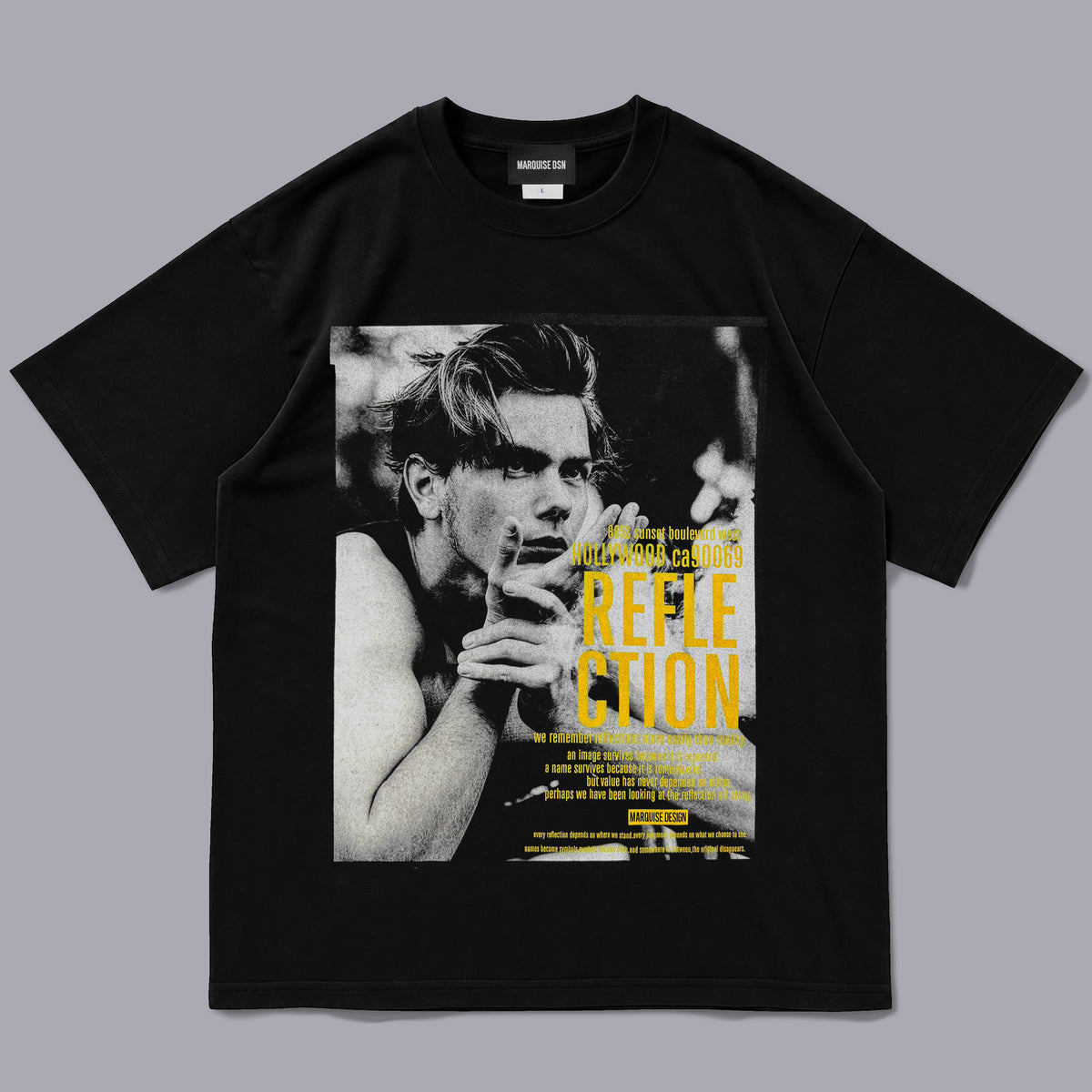 PHOENIX S/S Tee【BLACK x YELLOW】