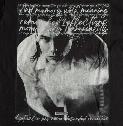 PHOENIX S/S Tee【BLACK x WHITE】