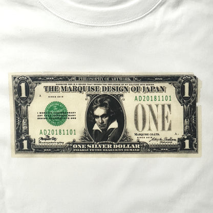 DOLLAR S/S Tee【WHITE】